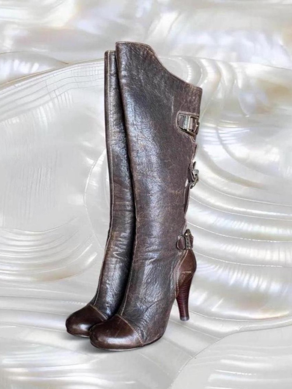 Y2K Casadei Luxury Leather Boots